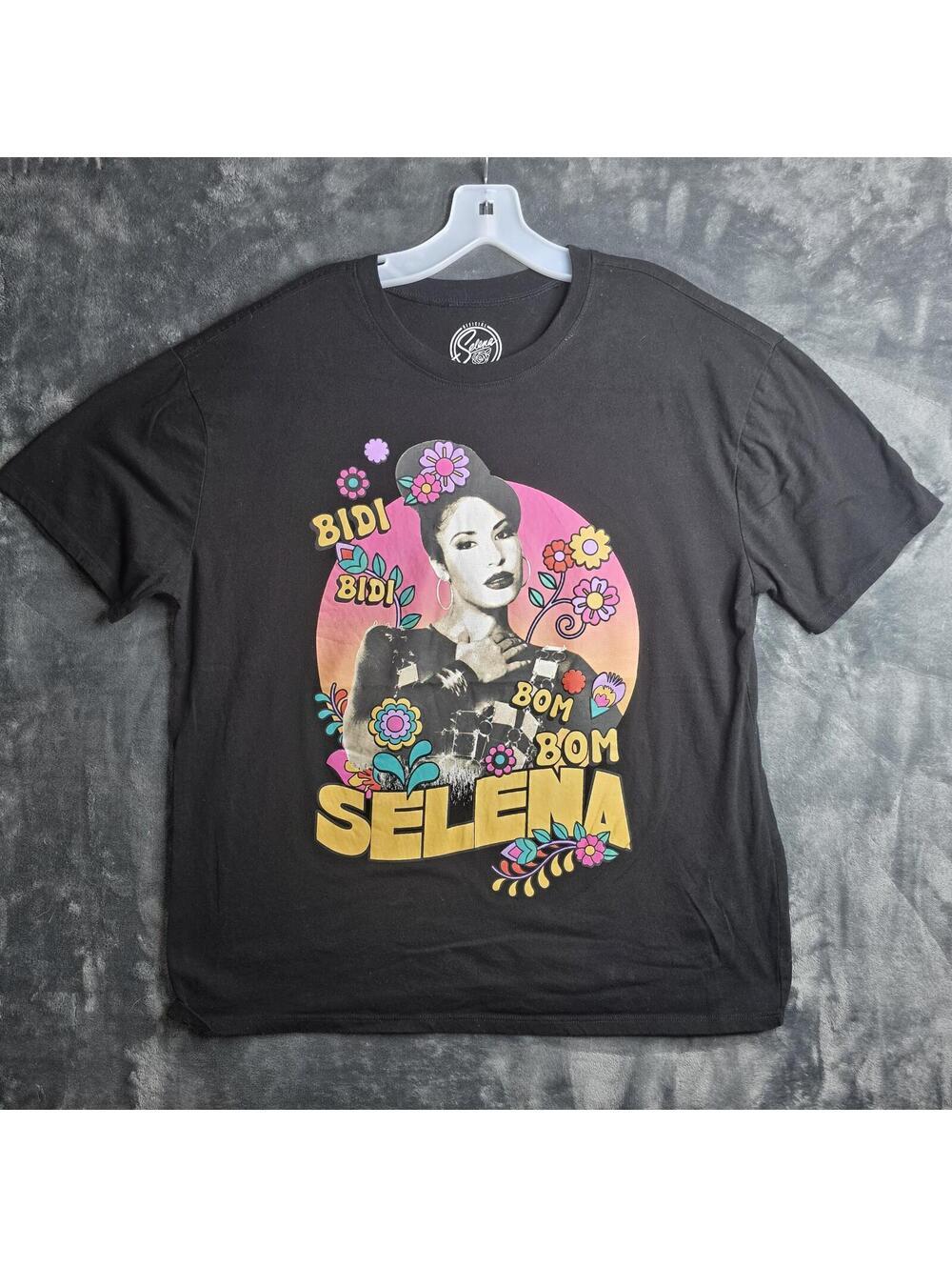 Selena Quintanilla TShirt Mens XXL Tejano Singer Black Bidi Bom Bom Music